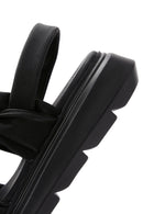 Women's Black Thick Soled Sandals | Derimod Women's Black Thick Soled Sandals | Derimod