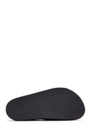 Women's Black Buckle Leather Slippers | Derimod Women's Black Buckle Leather Slippers | Derimod