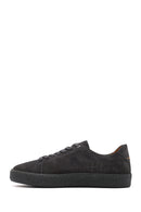 Erkek Gri Bağcıklı Süet Deri Sneaker | Derimod Erkek Gri Bağcıklı Süet Deri Sneaker | Derimod