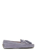 Women's Leather Suede Tassel Loafer | Derimod Women's Leather Suede Tassel Loafer | Derimod