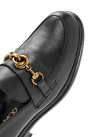Women's Black Buckle Detailed Leather Masculine Loafer | Derimod Women's Black Buckle Detailed Leather Masculine Loafer | Derimod