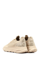 Derimod Zero Women Beige Lace-Up Thick-Soled Fabric Sneaker | Derimod Derimod Zero Women Beige Lace-Up Thick-Soled Fabric Sneaker | Derimod