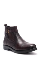 Men's Buckle Leather Boots | Derimod Men's Buckle Leather Boots | Derimod