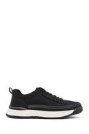 Erkek Siyah Bağcıklı Kumaş Sneaker | Derimod Erkek Siyah Bağcıklı Kumaş Sneaker | Derimod