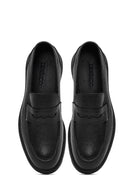 Men's Black Thick-Soled Leather Loafer | Derimod Men's Black Thick-Soled Leather Loafer | Derimod