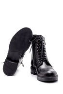 Women's Leather Zipper Detailed Boots | Derimod Women's Leather Zipper Detailed Boots | Derimod