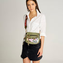 Green Fabric Women's Crossbody Bag | Derimod Green Fabric Women's Crossbody Bag | Derimod