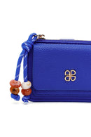 Woman Blue Charm Card Holder | Derimod Woman Blue Charm Card Holder | Derimod