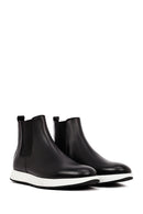 Men's Black Leather Chelsea Sport Boot | Derimod Men's Black Leather Chelsea Sport Boot | Derimod
