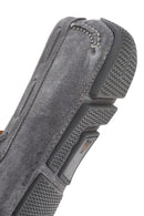 Men's Gray Suede Leather Loafer | Derimod Men's Gray Suede Leather Loafer | Derimod