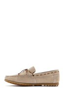 Men's Beige Suede Leather Casual Loafer | Derimod Men's Beige Suede Leather Casual Loafer | Derimod