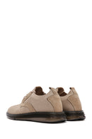 Men's Mink Thick Sole Nubuck Detailed Lace Up Fabric Sneaker | Derimod Men's Mink Thick Sole Nubuck Detailed Lace Up Fabric Sneaker | Derimod
