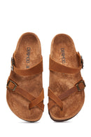 Women's Leather Flip Flops | Derimod Women's Leather Flip Flops | Derimod
