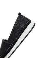 Kadın Siyah Kalın Tabanlı Deri Comfort Loafer | Derimod Kadın Siyah Kalın Tabanlı Deri Comfort Loafer | Derimod