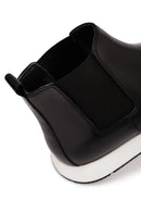 Men's Black Leather Chelsea Sport Boot | Derimod Men's Black Leather Chelsea Sport Boot | Derimod