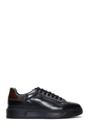 Erkek Siyah Deri Kalın Tabanlı Sneaker | Derimod Erkek Siyah Deri Kalın Tabanlı Sneaker | Derimod