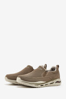 Skechers Men's Beige Arch Fit Orvan - Gyoda Sneaker | Derimod Skechers Men's Beige Arch Fit Orvan - Gyoda Sneaker | Derimod
