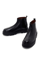 Men's Black Zippered Leather Casual Boots | Derimod Men's Black Zippered Leather Casual Boots | Derimod