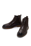 Men's Brown Leather Casual Chelsea Boots | Derimod Men's Brown Leather Casual Chelsea Boots | Derimod