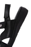 Kadın Siyah Comfort Sandalet | Derimod Kadın Siyah Comfort Sandalet | Derimod
