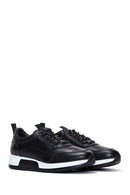 Men's Black Leather Thick Soled Sneaker | Derimod Men's Black Leather Thick Soled Sneaker | Derimod