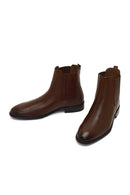 Men's Brown Leather Chelsea Boot | Derimod Men's Brown Leather Chelsea Boot | Derimod