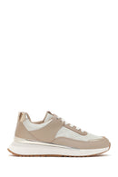 Women's Beige Thick Soled Sneaker | Derimod Women's Beige Thick Soled Sneaker | Derimod