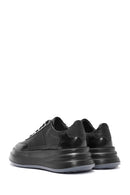 Erkek Siyah Bağcıklı Kalın Tabanlı Deri Sneaker | Derimod Erkek Siyah Bağcıklı Kalın Tabanlı Deri Sneaker | Derimod