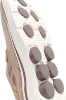 Derimod Zero Women's Beige Fabric Thick Soled Sneakers | Derimod Derimod Zero Women's Beige Fabric Thick Soled Sneakers | Derimod