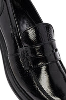 Women's Black Patent Leather Masculine Loafer | Derimod Women's Black Patent Leather Masculine Loafer | Derimod