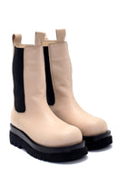 Women's Leather Thick Soled Boots | Derimod Women's Leather Thick Soled Boots | Derimod