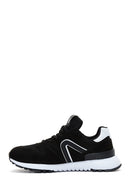 Erkek Siyah Süet Deri Sneaker | Derimod Erkek Siyah Süet Deri Sneaker | Derimod