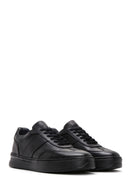 Men's Black Leather Sneaker | Derimod Men's Black Leather Sneaker | Derimod