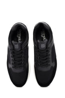 Derimod Zero Men's Black Thick-Soled Laced Fabric Sneaker | Derimod Derimod Zero Men's Black Thick-Soled Laced Fabric Sneaker | Derimod