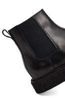 Men's Black Zippered Leather Boot | Derimod Men's Black Zippered Leather Boot | Derimod