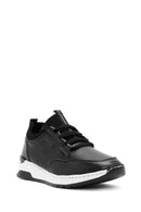 Kadın Siyah Bağcıklı Deri Sneaker | Derimod Kadın Siyah Bağcıklı Deri Sneaker | Derimod