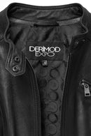 Kylie Women's Black Short Leather Jacket | Derimod Kylie Women's Black Short Leather Jacket | Derimod