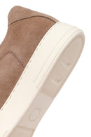 Erkek Bej Bağcıklı Süet Deri Sneaker | Derimod Erkek Bej Bağcıklı Süet Deri Sneaker | Derimod