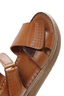 Kadın Taba Deri Comfort Sandalet | Derimod Kadın Taba Deri Comfort Sandalet | Derimod