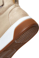 Women's Beige High Top Sneaker | Derimod Women's Beige High Top Sneaker | Derimod