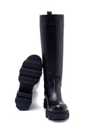 Women's Leather Thick Soled Boots | Derimod Women's Leather Thick Soled Boots | Derimod
