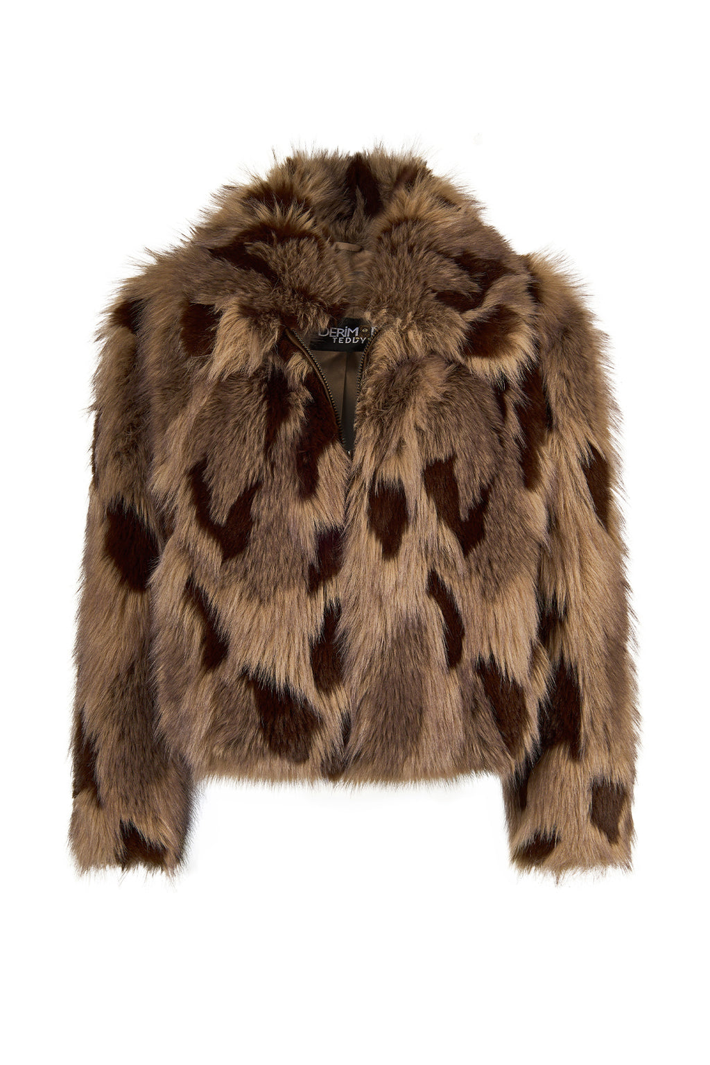 Nevada Kadın Kahverengi Oversize Kürklü Teddy Mont