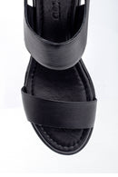 Women's Leather Thick Soled Sandals | Derimod Women's Leather Thick Soled Sandals | Derimod