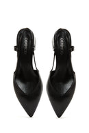 Women's Black Leather Heeled Shoes | Derimod Women's Black Leather Heeled Shoes | Derimod