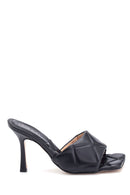 Women's Heeled Leather Slippers | Derimod Women's Heeled Leather Slippers | Derimod