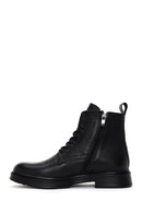 Men's Black Leather Zippered Casual Boots | Derimod Men's Black Leather Zippered Casual Boots | Derimod