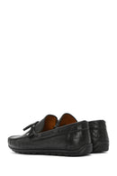 Erkek Siyah Kroko Desenli Deri Casual Loafer | Derimod Erkek Siyah Kroko Desenli Deri Casual Loafer | Derimod