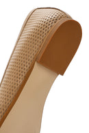 Women's Beige Leather Loafer | Derimod Women's Beige Leather Loafer | Derimod