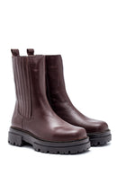 Women's Leather Zippered Long Boots | Derimod Women's Leather Zippered Long Boots | Derimod