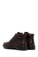 Men's Brown Zippered Leather Boat | Derimod Men's Brown Zippered Leather Boat | Derimod